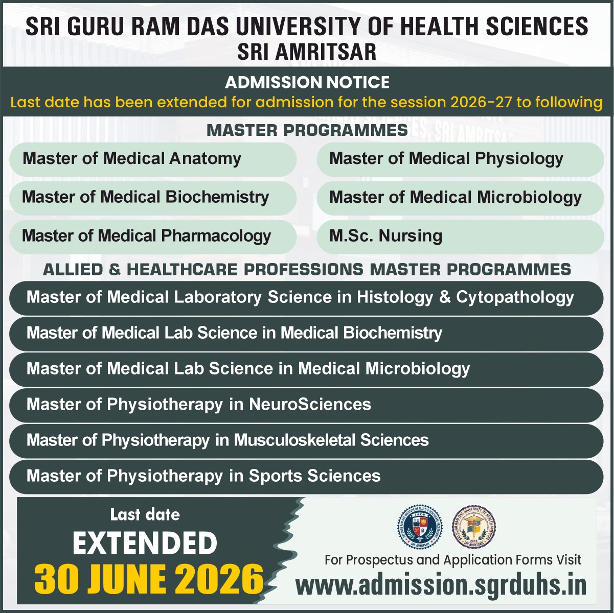 Last Date Extended - Master Programmes 30062026.jpg